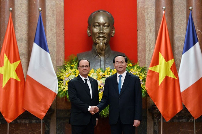Lãnh đạo hai nước Việt Nam và Pháp khẳng định sẽ tiếp tục tạo môi trường thuận lợi cho đầu tư. Ảnh: Hoàng Hà