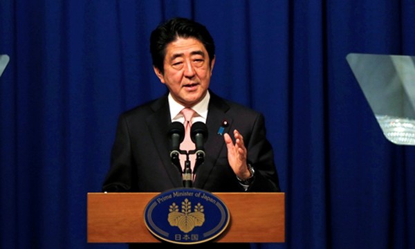 Thủ tướng Nhật Bản Shinzo Abe. Ảnh: Reuters.