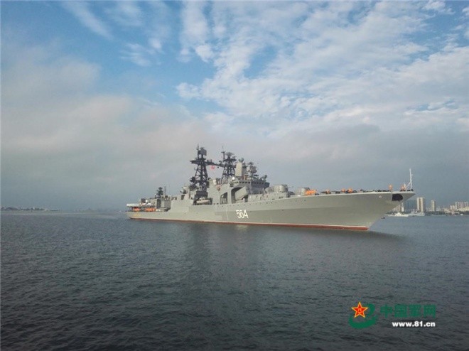 Tàu Nga cập cảng Trung Quốc, chuẩn bị tập trận ở Biển Đông