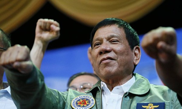 Tổng thống Philippines Rodrigo Duterte. Ảnh:AP