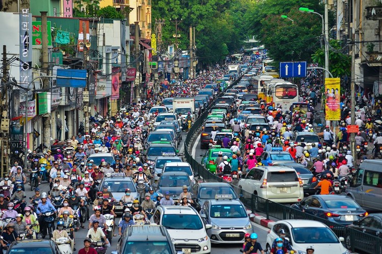 Những hình ảnh tắc đường kinh hoàng ở Thủ đô Hà Nội