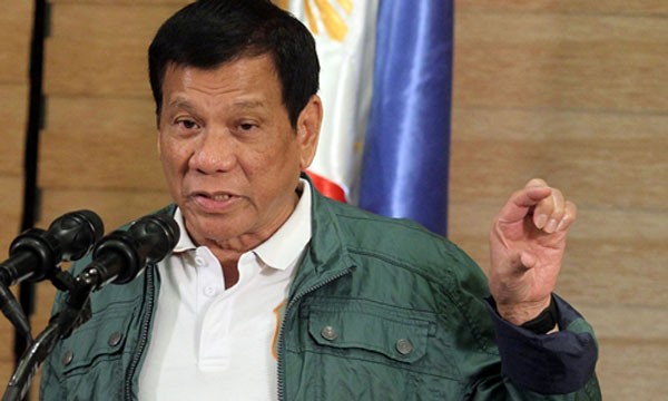 Tổng thống Philippines Rodrigo Duterte. Ảnh:Reuters.
