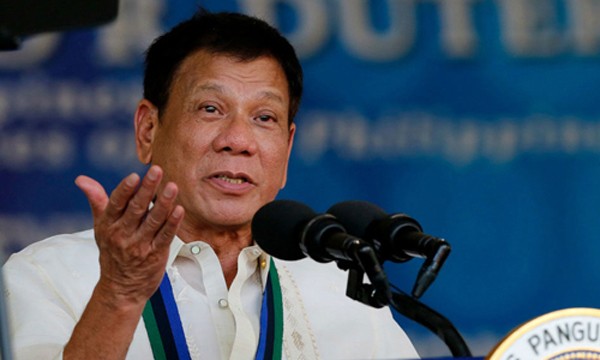 Tổng thống Philippines Duterte. Ảnh:Newscom