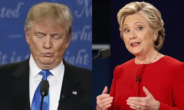 Ứng viên tổng thống đảng Cộng hòa Donald Trump (trái) và đảng Dân chủ Hillary Clinton. Ảnh: Reuters.