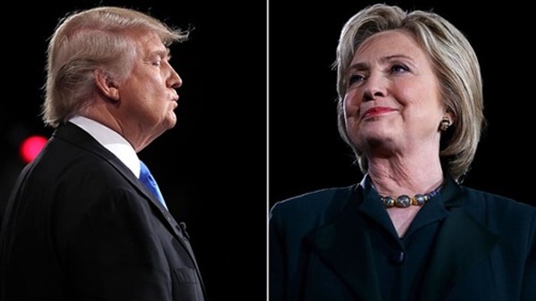 Ứng viên tổng thống Mỹ đảng Cộng hòa Donald Trump (trái) và đối thủ đảng Dân chủ Hillary Clinton. Ảnh: Rolling Stone