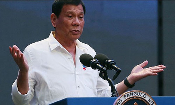 Tổng thống Philippines Duterte. Ảnh: Inquirer