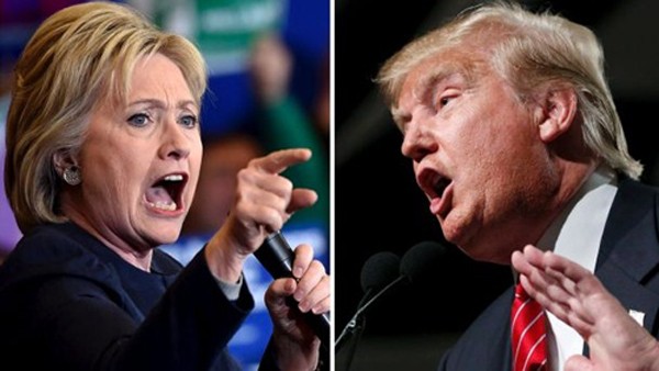Ứng viên tổng thống Mỹ đảng Dân chủ Hillary Clinton và đối thủ đảng Cộng hòa Donald Trump. Ảnh: Reuters