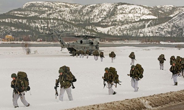 Mỹ sẽ triển khai 330 lính thủy đánh bộ tới Na Uy, cách biên giới Nga khoảng 1.000 km. Ảnh minh họa:AFP.