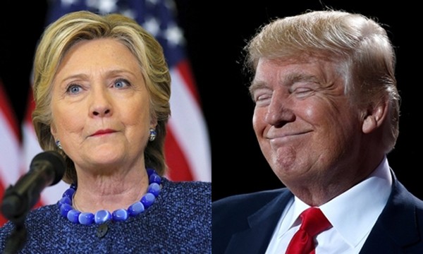 Bà Hillary Clinton, ứng viên đảng Dân chủ (trái), và ông Donald Trump, đảng Cộng hòa. Ảnh: Reuters.