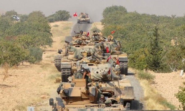 Xe tăng quân đội Thổ Nhĩ Kỳ. Ảnh: Reuters.
