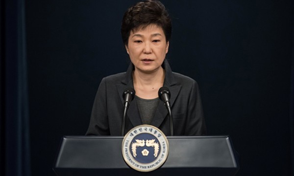 Tổng thống Hàn Quốc Park Geun-hye. Ảnh: Reuters.