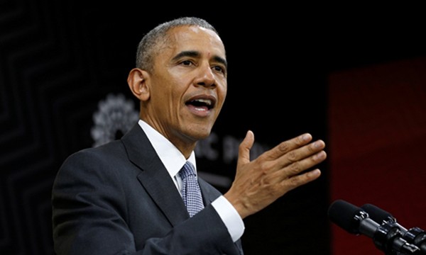 Tổng thống Mỹ Barack Obama phát biểu tại Diễn đàn Hợp tác Kinh tế châu Á - Thái Bình Dương ở thủ đô Lima, Peru, ngày 20/11. Ảnh:Reuters.