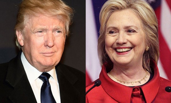 Tổng thống đắc cử Donald Trump (trái) và bà Hillary Clinton, ứng viên tổng thống đảng Dân chủ. Ảnh: AP.