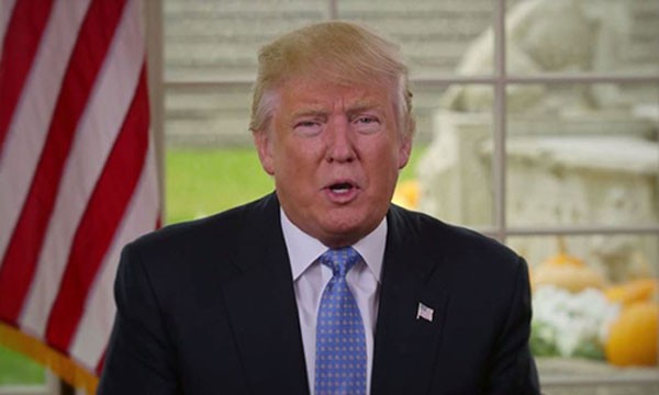 Donald Trump công bố đoạn video về những công việc sắp làm. Ảnh:Sky news