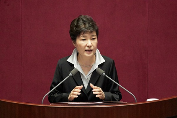 Tổng thống Hàn Quốc Park Geun-hye. Ảnh:businesskorea