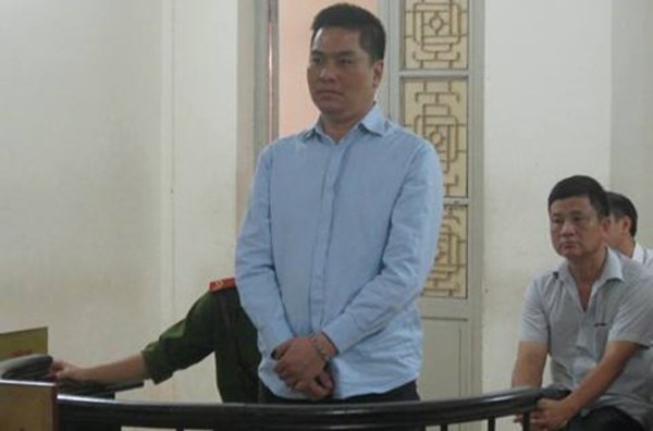 Bị cáo Lê Trung Kiên tại phiên tòa. Ảnh: Báo ANTĐ