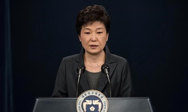 Tổng thống Hàn Quốc Park Geun-hye. Ảnh:Reuters.
