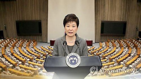 Tổng thống Hàn Quốc Park Geun-hye. Ảnh:Yonhap