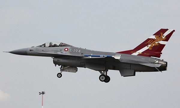 Phi cơ F-16 của không quân hoàng gia Đan Mạch. Ảnh:Military Aircraft.