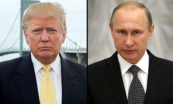 Tổng thống Nga Putin, phải, bày tỏ tin tưởng với Tổng thống Mỹ đắc cử Donald Trump. Ảnh:People