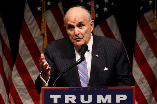 Ông Giuliani trong cuộc vận động tranh cử tổng thống của Donald Trump. Ảnh:Reuters