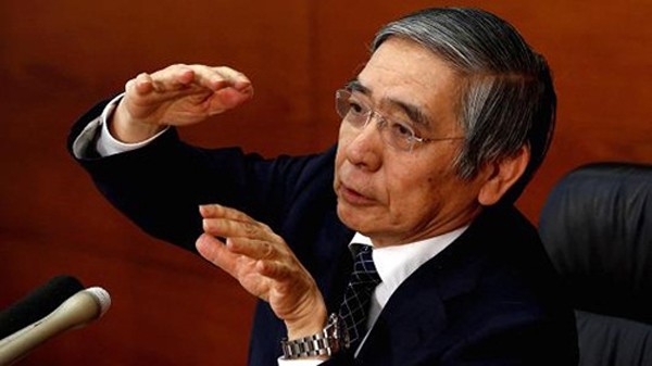 Thống đốc BOJ - ông Haruhiko Kuroda. Ảnh:Reuters
