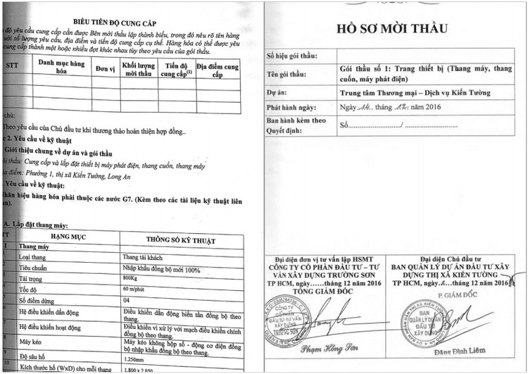 Nhà thầu phản ánh HSMT đưa ra các yêu cầu làm hạn chế việc sử dụng hàng Việt trong đấu thầu (Ảnh nhà thầu cung cấp)