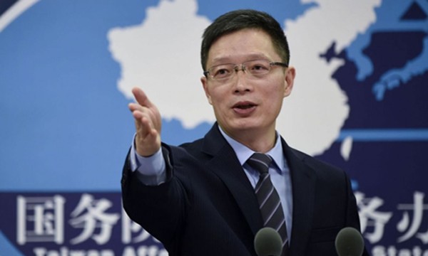 An Phong Sơn, người phát ngôn Văn phòng Các vấn đề Đài Loan của Trung Quốc. Ảnh:AFP