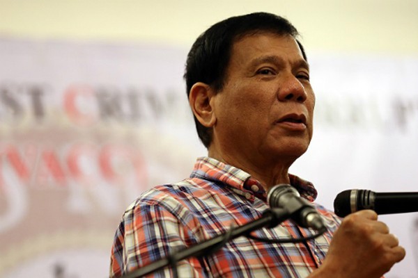 Tổng thống PhilippinesRodrigo Duterte. Ảnh:RaffyLerma