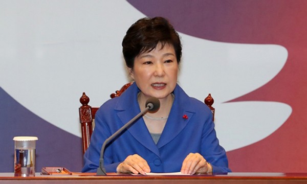 Tổng thống Hàn Quốc Park Geun-hye. Ảnh:Reuters.