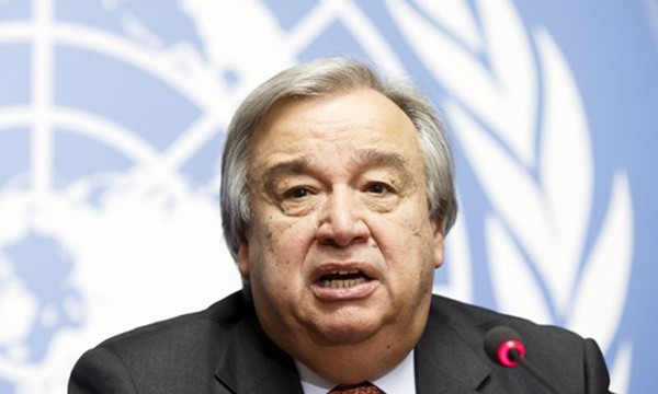 Tân Tổng thư ký Liên Hợp Quốc Antonio Guterres. Ảnh:AP