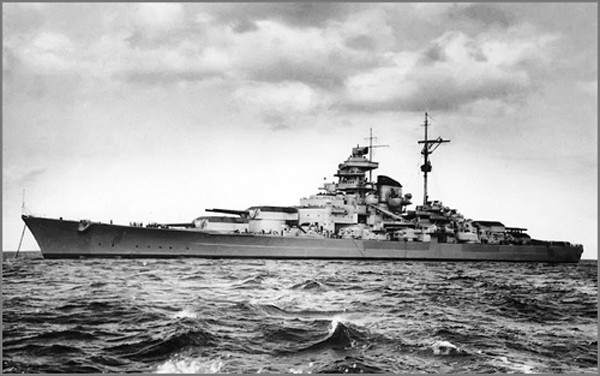 Thiết giáp hạm Tirpitz, một phần của Kế hoạch Z. Ảnh:Pinterest.
