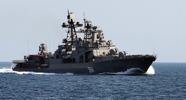 Tàu chống ngầm Đô đốc Tributs của Nga (Ảnh: Sputnik)