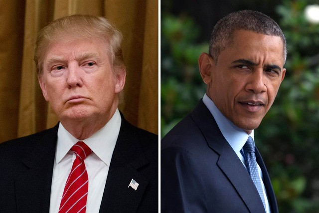 Tổng thống Mỹ Barack Obama (phải) và Tổng thống đắc cử Donald Trump. (Ảnh: Getty)
