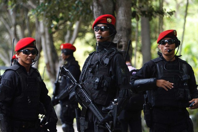 Lực lượng đặc nhiệm Indonesia (Ảnh: Reuters)