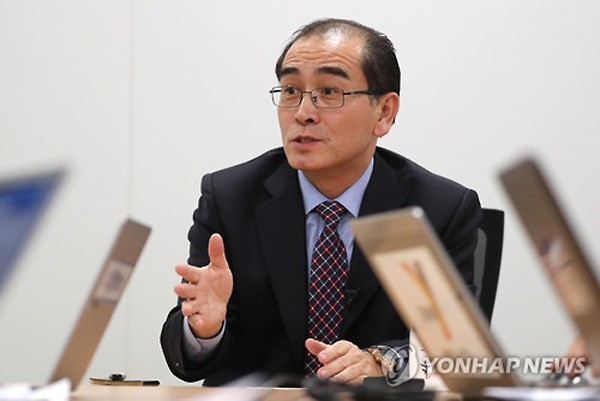 Thae Yong-ho, nhà ngoại giao cấp cao của Triều Tiên từng làm việc khoảng 10 năm ở Anh trước khi đào tẩu sang Hàn Quốc cùng gia đình. Ảnh:Yonhap