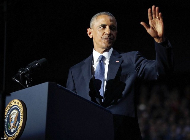 Những hình ảnh khó quên tại buổi lễ chia tay của Tổng thống Obama