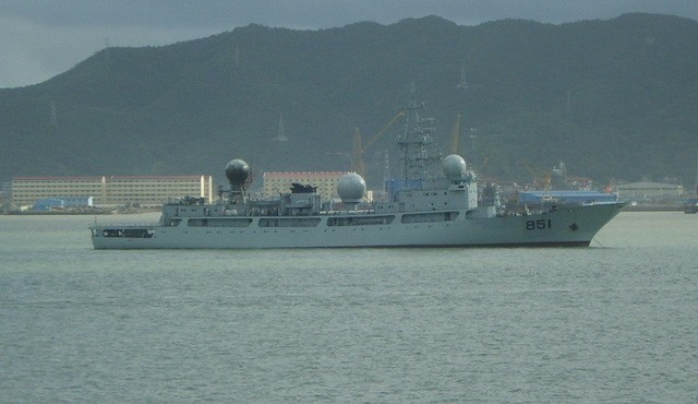 Tàu do thám của Hải quân Trung Quốc. (Ảnh: USNI)