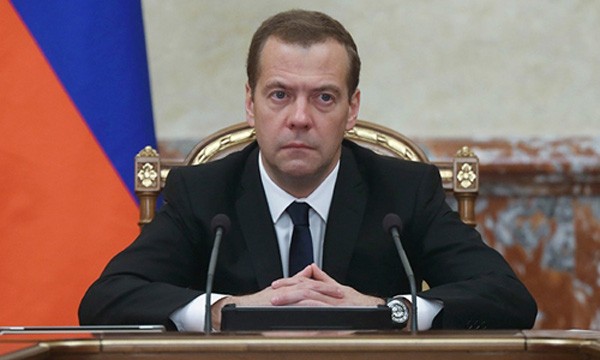 Thủ tướng Nga Dmitry Medvedev. Ảnh:Reuters.