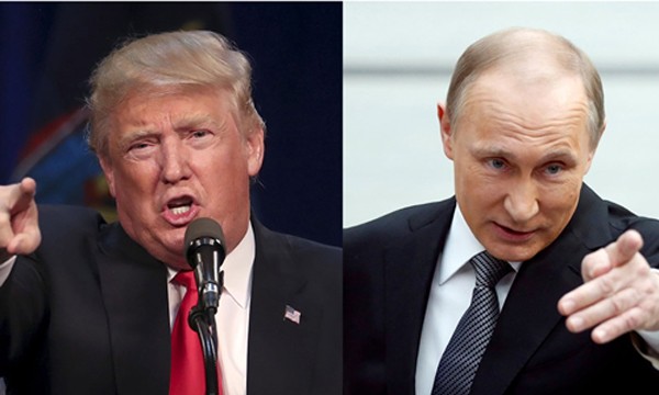 Tổng thống Mỹ Donald Trump và Tổng thống Nga Vladimir Putin. Ảnh:NYbooks