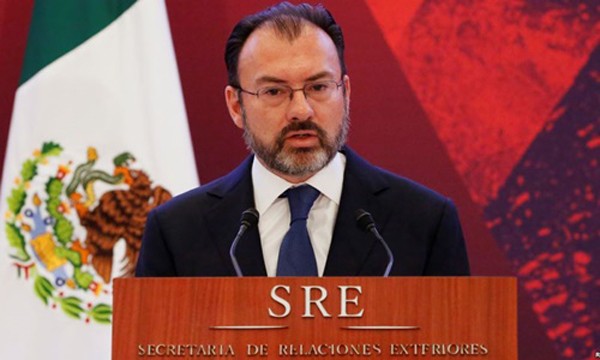 Ngoại trưởng Mexico Luis Videgaray. Ảnh:Reuters