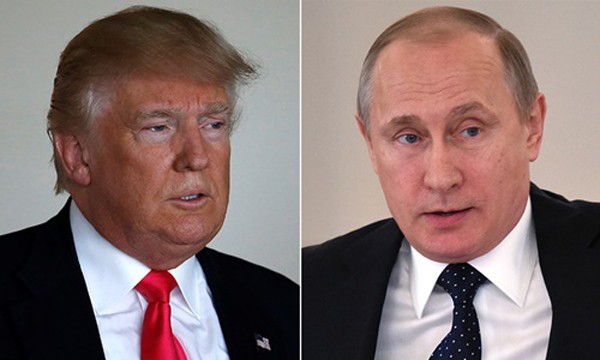 Tổng thống Mỹ Donald Trump và Tổng thống Nga Vladimir Putin. Ảnh:Reuters.