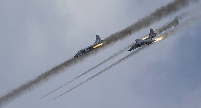 Máy bay chiến đấu Sukhoi Su-25 của Nga (Ảnh: Reuters)