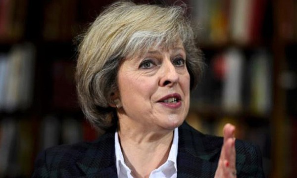 Thủ tướng Anh Theresa May quyết tâm thúc đẩy Brexit. Ảnh:Reuters