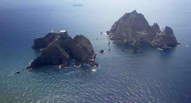Quần đảo tranh chấp mà Hàn Quốc gọi là Dokdo còn Nhật Bản gọi là Takeshima (Ảnh: Sputnik)