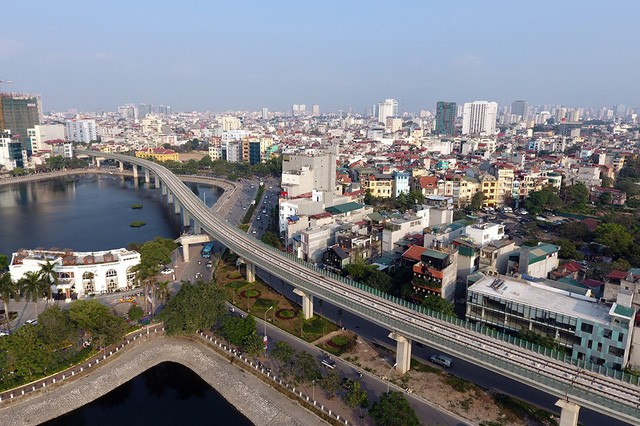 Trải nhiệm Hà Nội từ trên cao qua đường sắt đô thị Cát Linh - Hà Đông