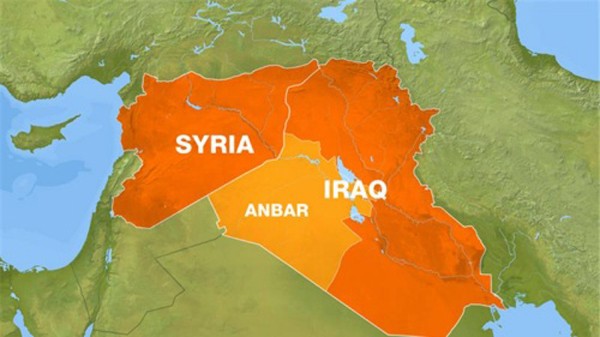 Bản đồ Syria và Iraq. Đồ hoạ:Aljazeera