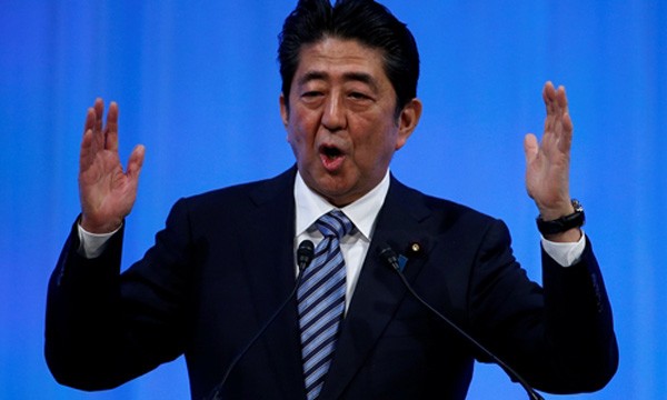 Thủ tướng Nhật Bản Shinzo Abe. Ảnh:Reuters.