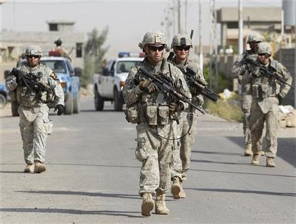 Binh sĩ Mỹ tại Iraq. Ảnh:Reuters.