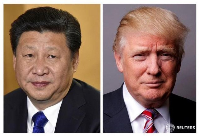 Chủ tịch Trung Quốc Tập Cận Bình (trái) và Tổng thống Mỹ Donald Trump. (Ảnh: Reuters)
